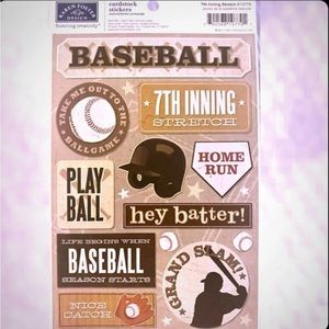 💞 New Baseball Scrapbooking Stickers